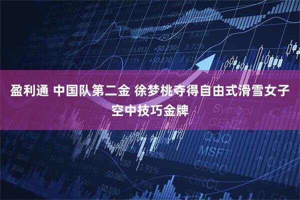 盈利通 中国队第二金 徐梦桃夺得自由式滑雪女子空中技巧金牌