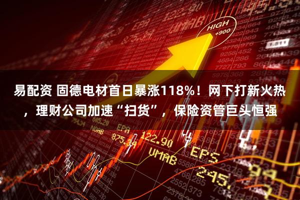 易配资 固德电材首日暴涨118%！网下打新火热，理财公司加速“扫货”，保险资管巨头恒强