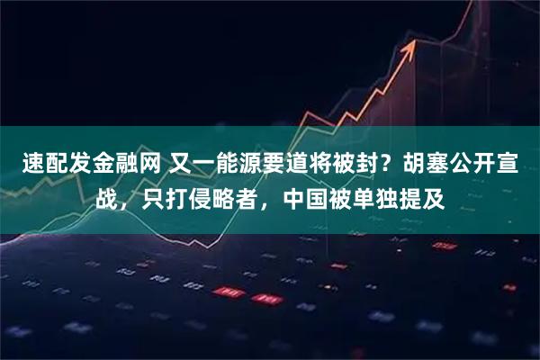 速配发金融网 又一能源要道将被封？胡塞公开宣战，只打侵略者，中国被单独提及