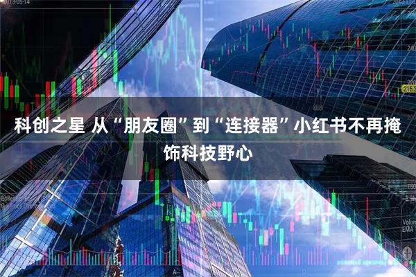 科创之星 从“朋友圈”到“连接器”小红书不再掩饰科技野心