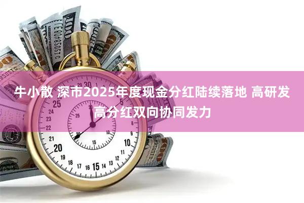 牛小散 深市2025年度现金分红陆续落地 高研发高分红双向协同发力